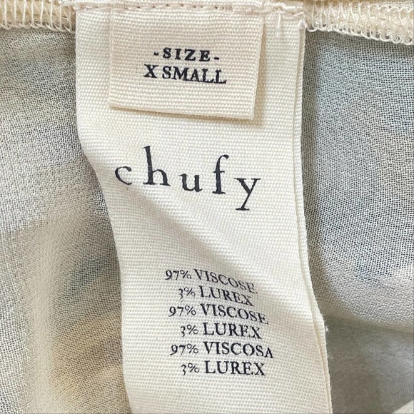 Chufy Memories of Peru Inka Printed Colorful Lurex Off-the-Shoulder Smocked - Picture 9 of 9